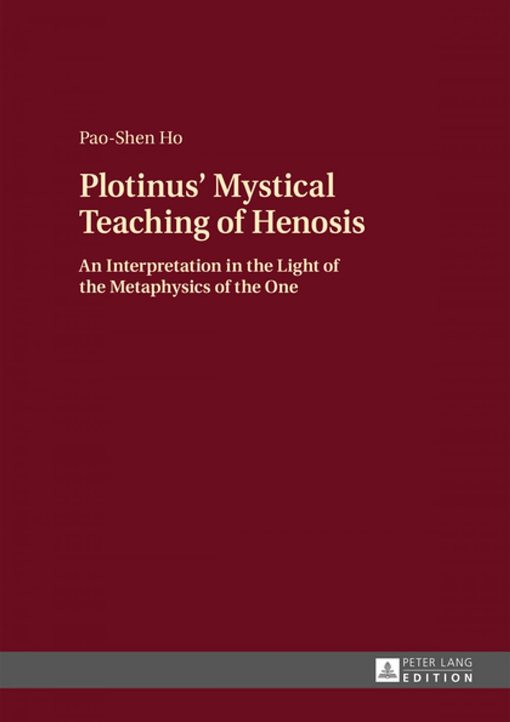 Big bigCover of Plotinus Mystical Teaching of Henosis