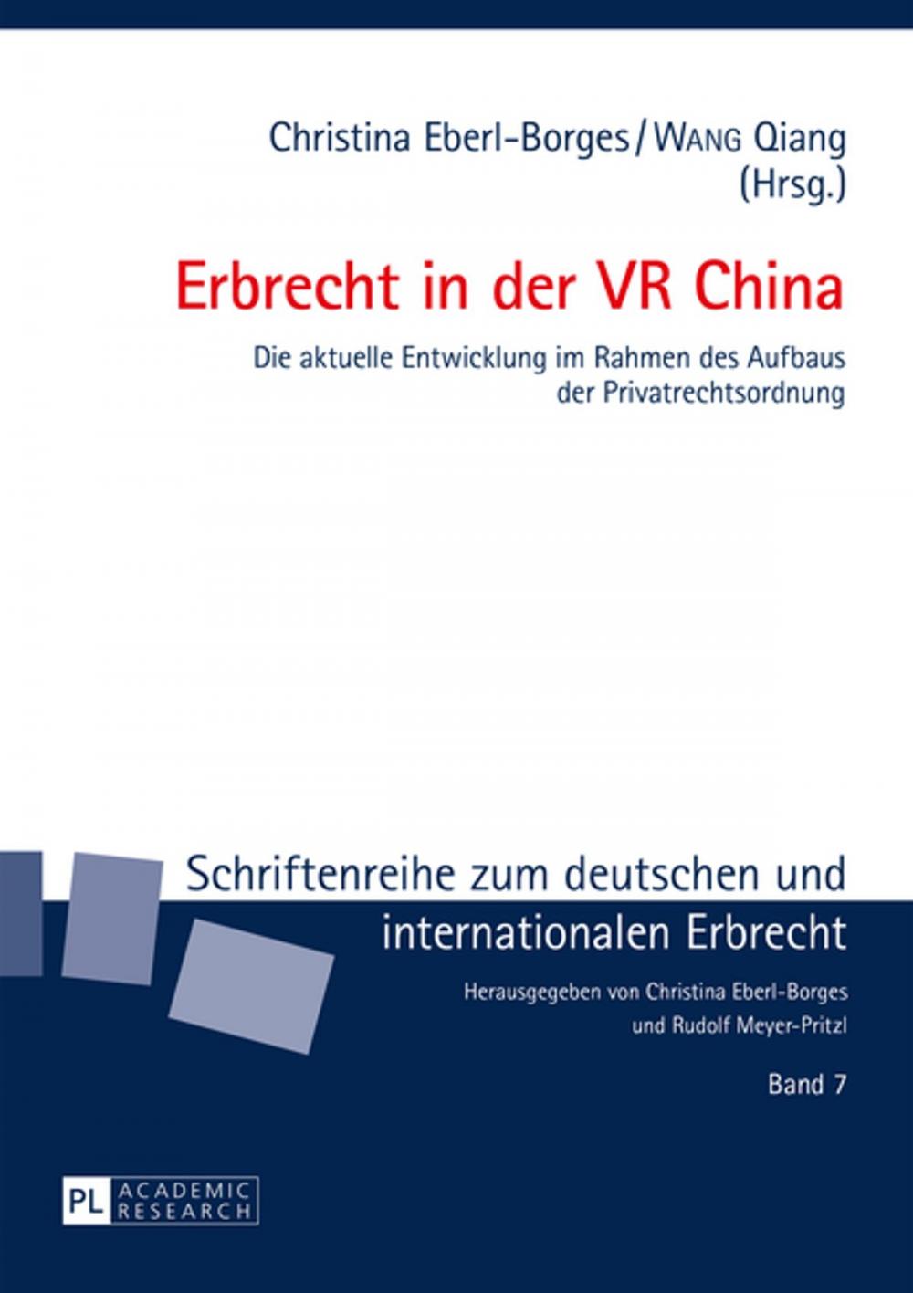 Big bigCover of Erbrecht in der VR China