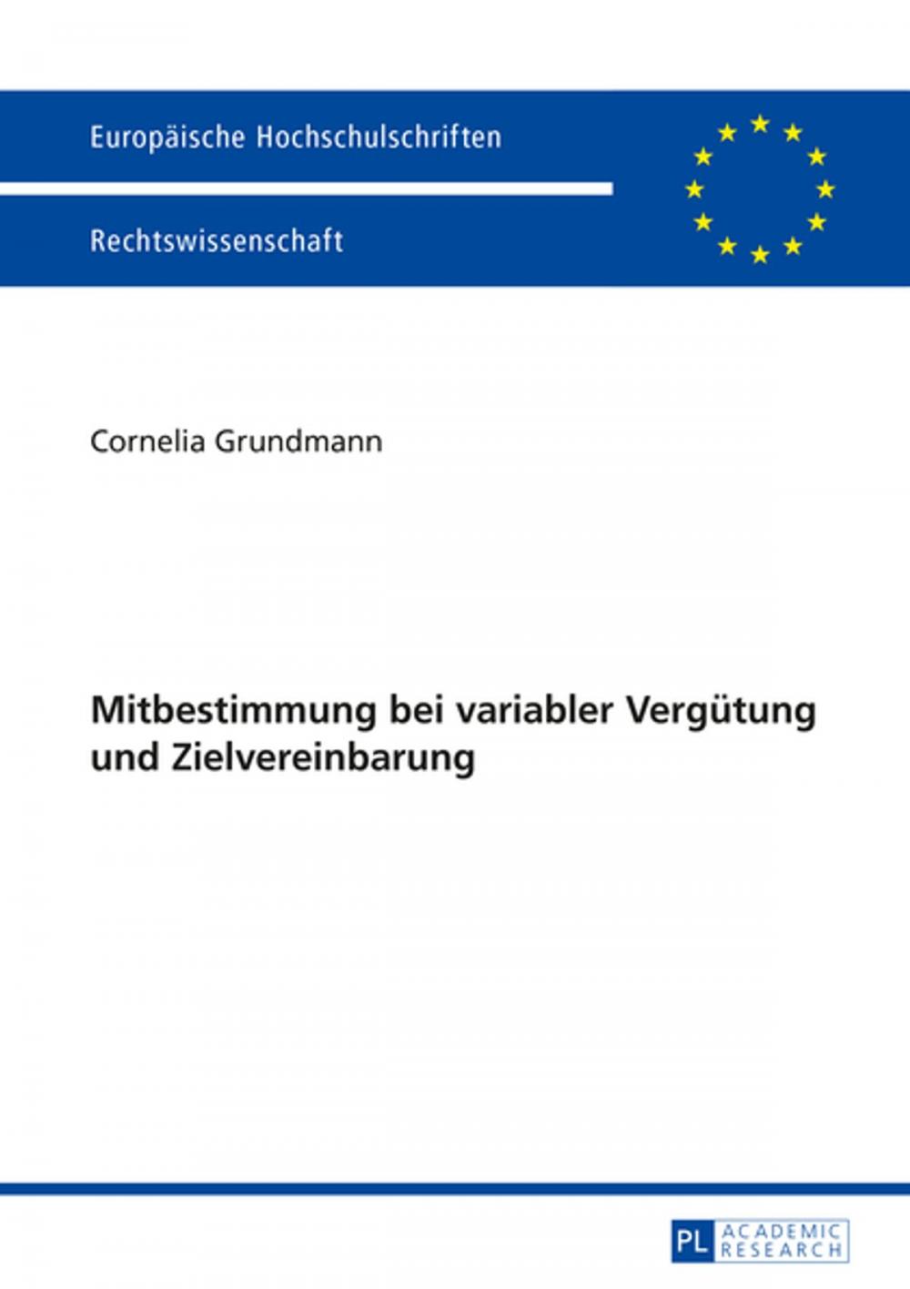 Big bigCover of Mitbestimmung bei variabler Verguetung und Zielvereinbarung