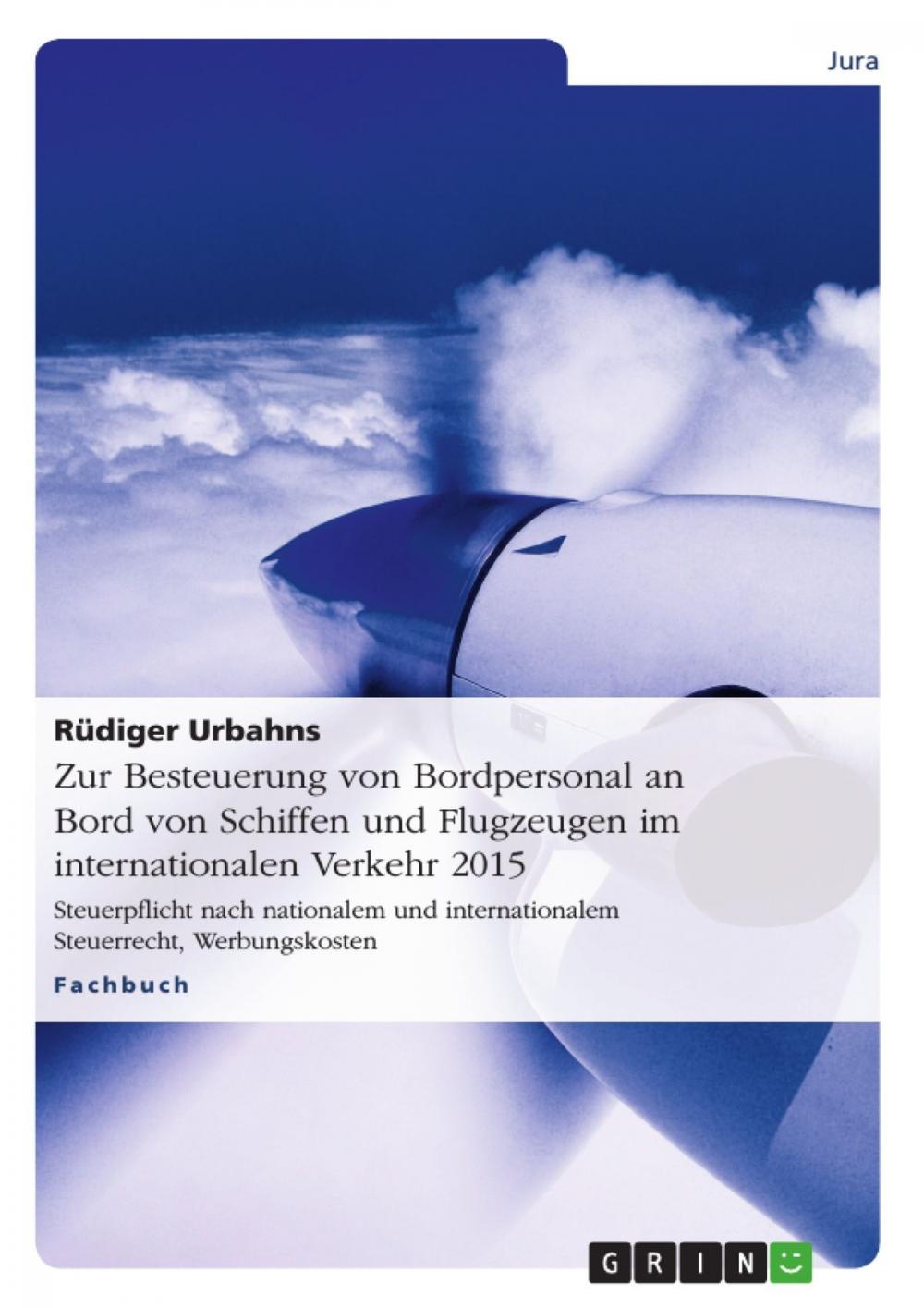 Big bigCover of Zur Besteuerung von Bordpersonal an Bord von Schiffen und Flugzeugen im internationalen Verkehr 2015