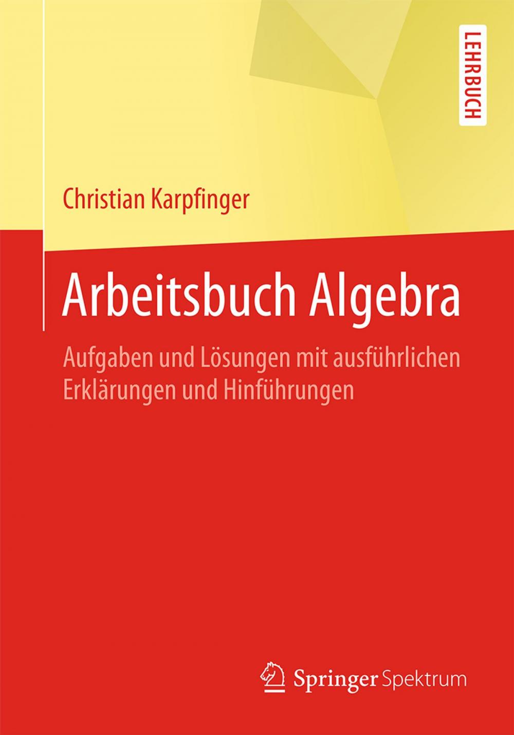 Big bigCover of Arbeitsbuch Algebra