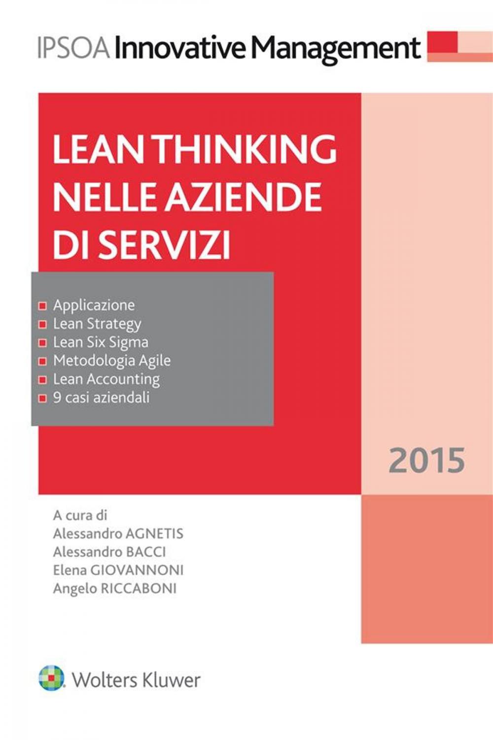 Big bigCover of Lean thinking nelle aziende di servizi