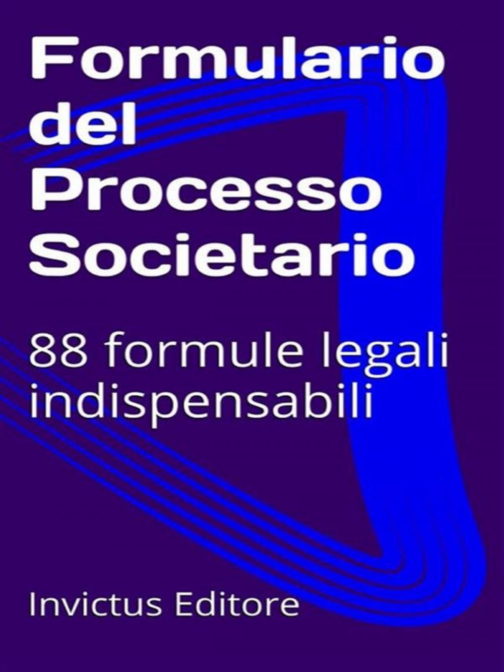 Big bigCover of Formulario processo societario