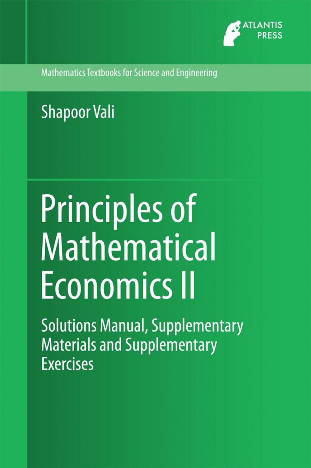 Big bigCover of Principles of Mathematical Economics II