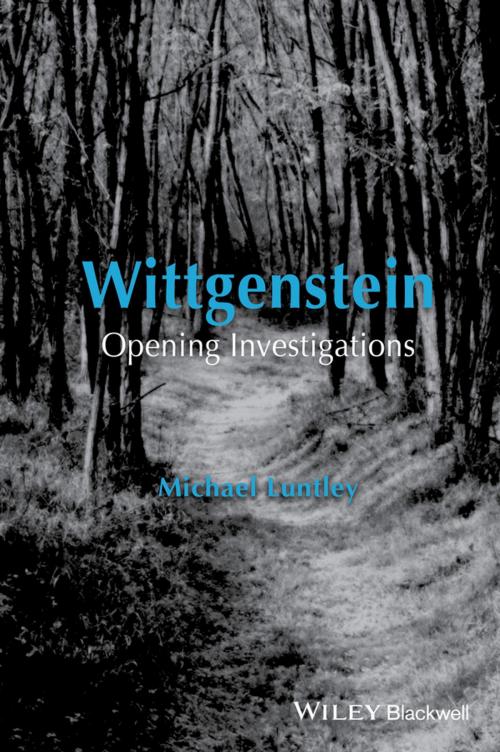 Cover of the book Wittgenstein by Michael Luntley, Wiley