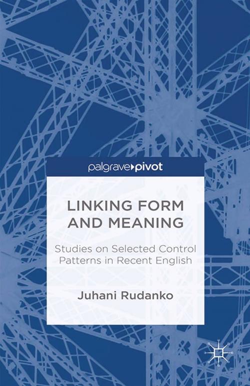 Cover of the book Linking Form and Meaning by J. Rudanko, Palgrave Macmillan UK