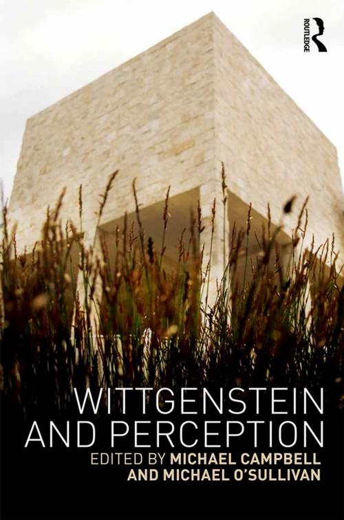 Cover of the book Wittgenstein and Perception by , Taylor and Francis