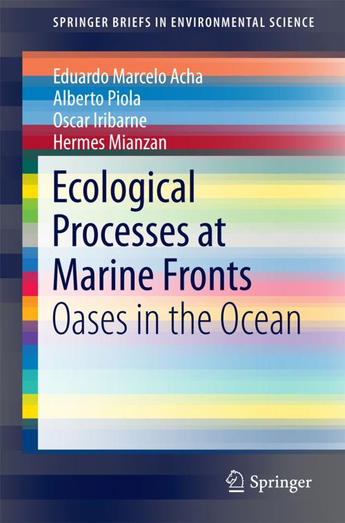 Cover of the book Ecological Processes at Marine Fronts by Eduardo Marcelo Acha, Alberto Piola, Oscar Iribarne, Hermes Mianzan, Springer International Publishing