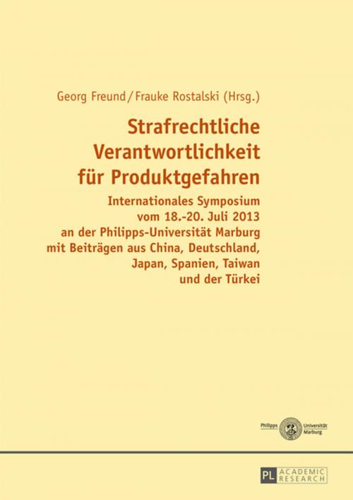 Cover of the book Strafrechtliche Verantwortlichkeit fuer Produktgefahren by , Peter Lang
