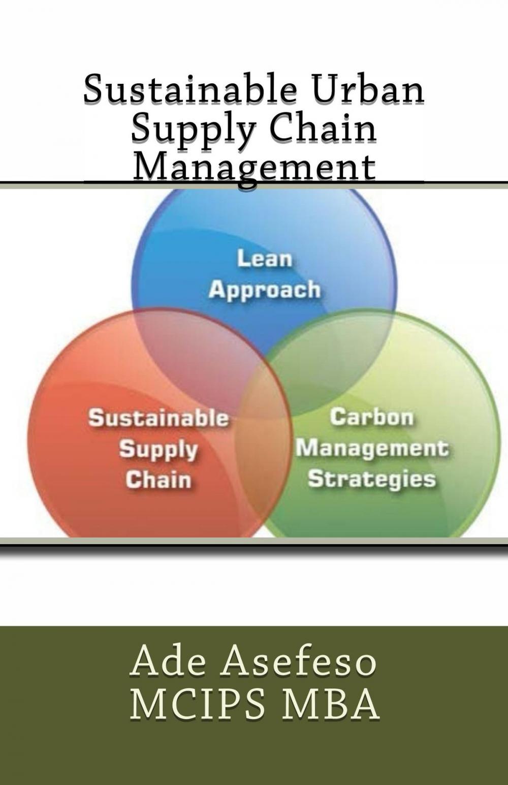 Big bigCover of Sustainable Urban Supply Chain Management