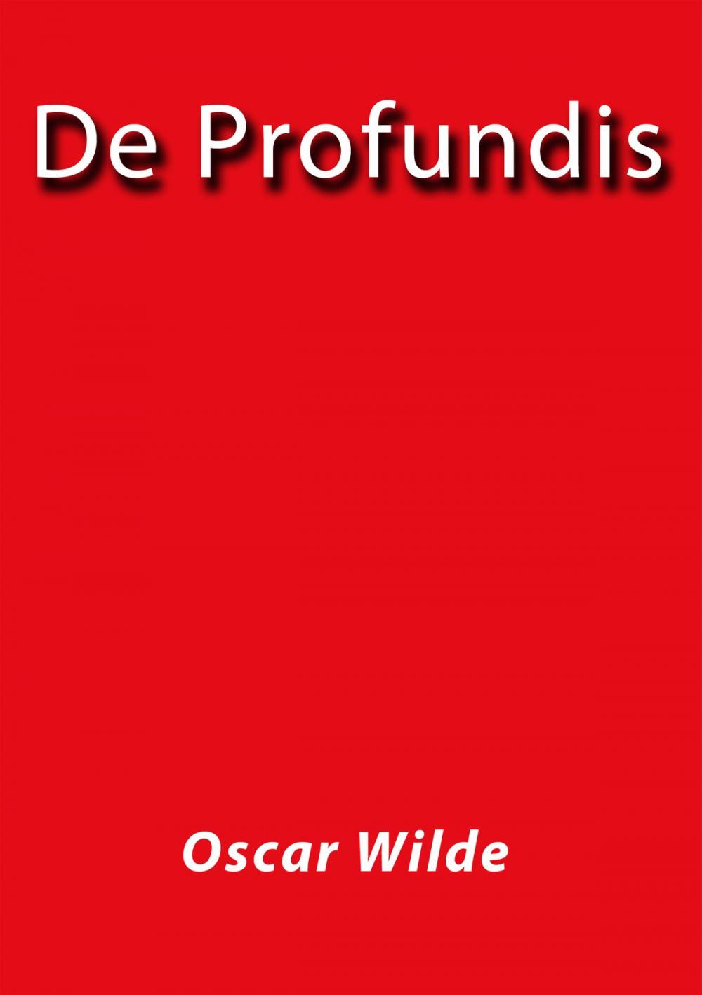 Big bigCover of De Profundis