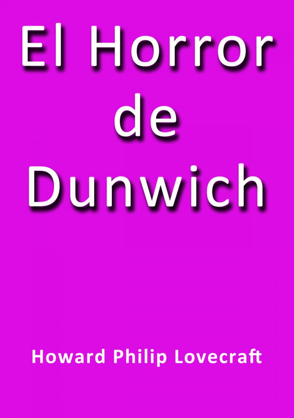 Big bigCover of El horror de Dunwich