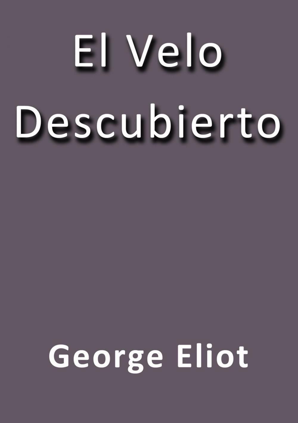 Big bigCover of El velo descubierto