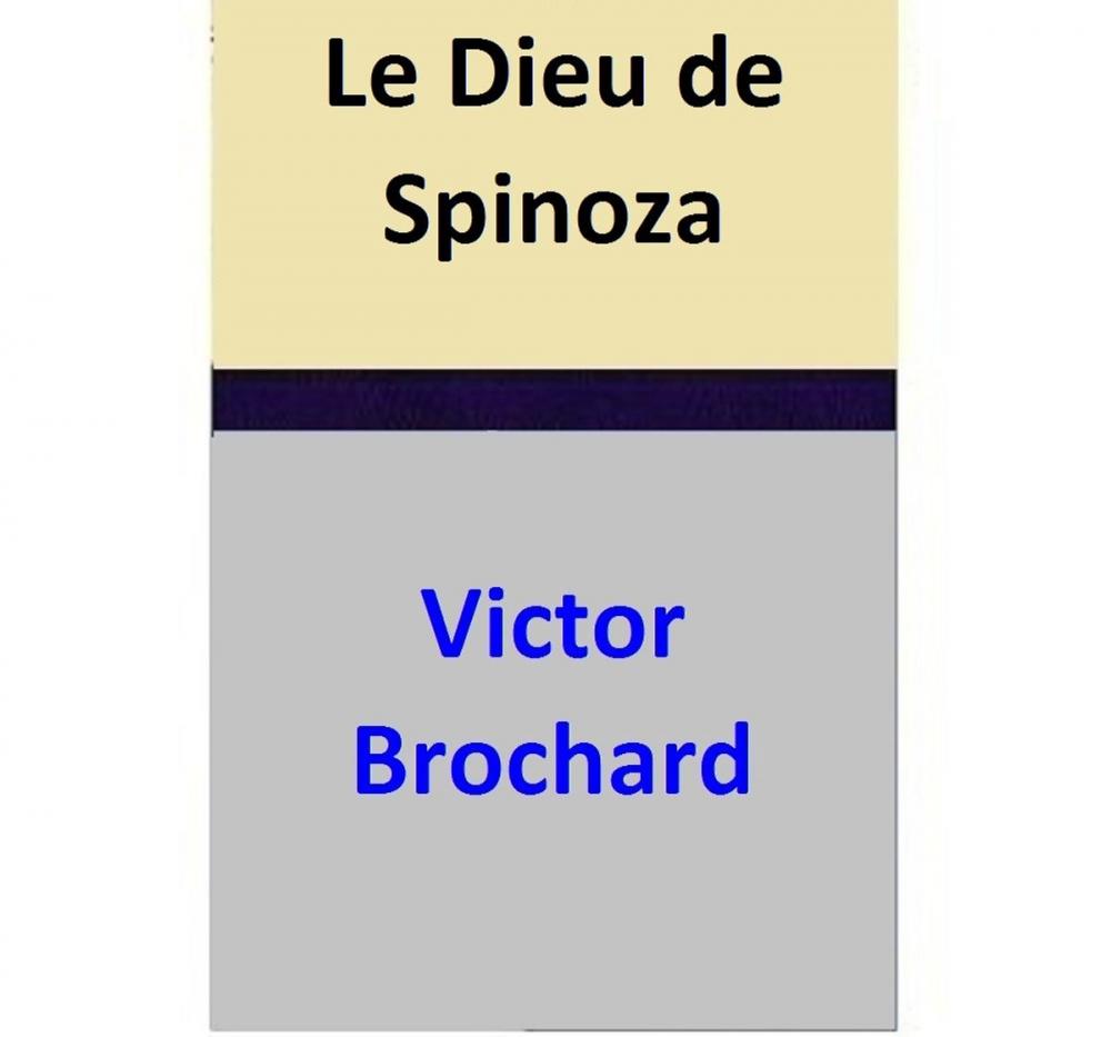 Big bigCover of Le Dieu de Spinoza