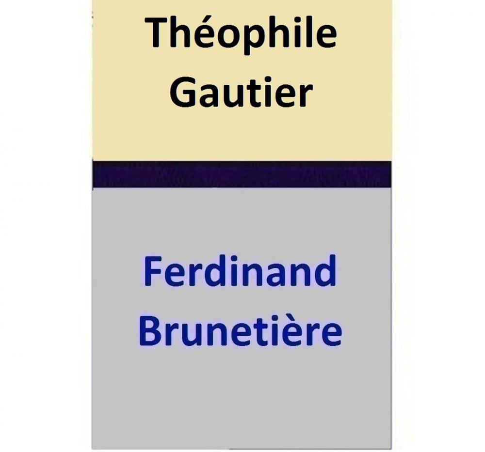 Big bigCover of Théophile Gautier