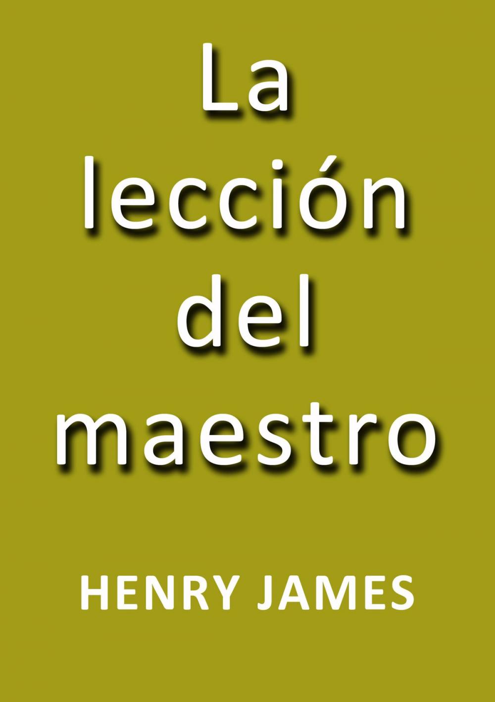 Big bigCover of La lección del maestro