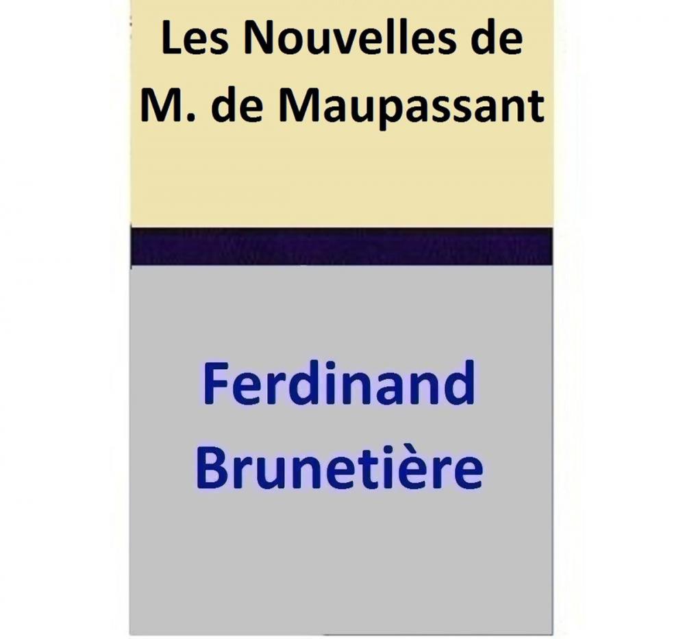 Big bigCover of Les Nouvelles de M. de Maupassant