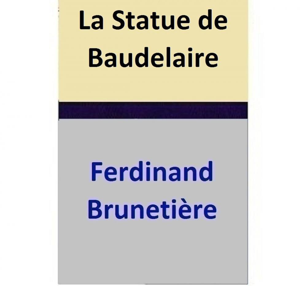 Big bigCover of La Statue de Baudelaire