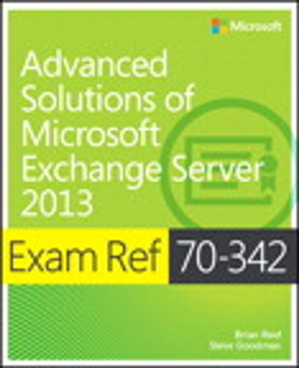 Big bigCover of Exam Ref 70-342 Advanced Solutions of Microsoft Exchange Server 2013 (MCSE)