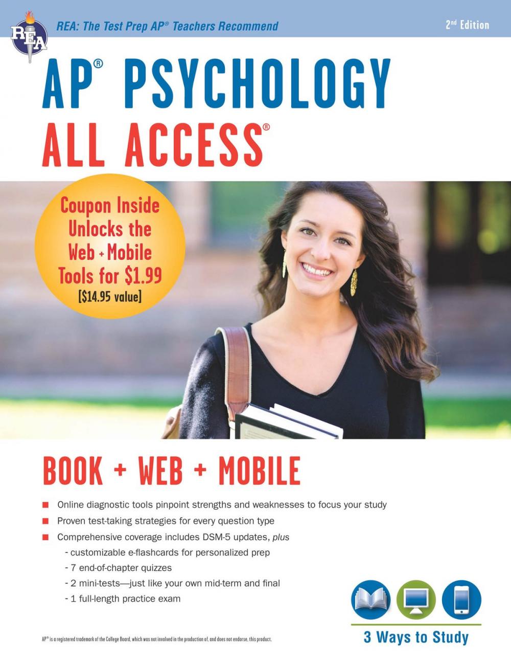 Big bigCover of AP® Psychology All Access Book + Online + Mobile