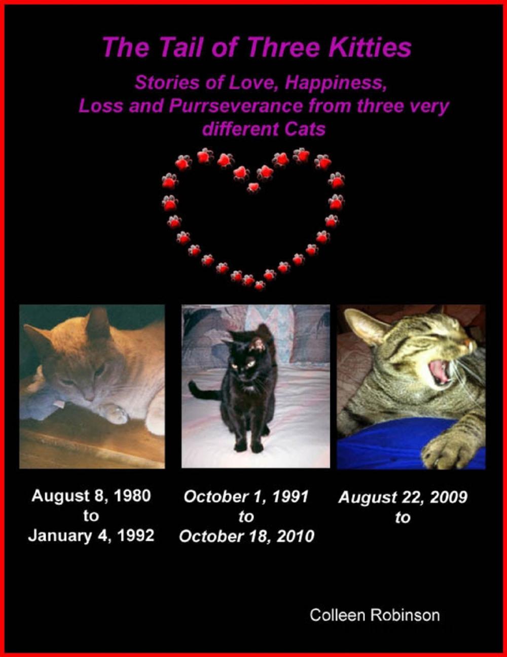 Big bigCover of The Tail of Three Kitties: Stories of Love, Happiness, Loss and Purrseverance