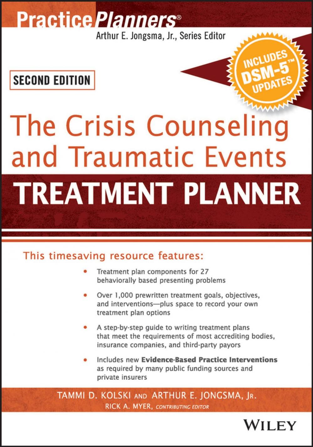 Big bigCover of The Crisis Counseling and Traumatic Events Treatment Planner, with DSM-5 Updates, 2nd Edition