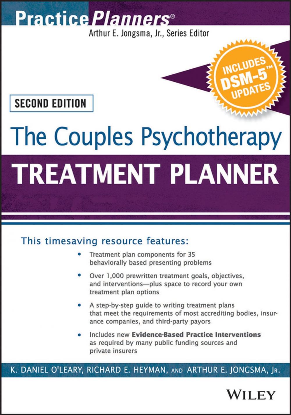 Big bigCover of The Couples Psychotherapy Treatment Planner, with DSM-5 Updates