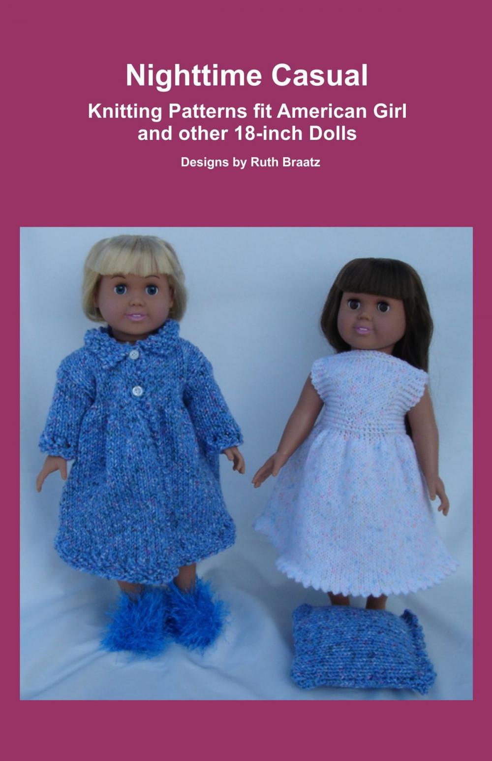 Big bigCover of Nighttime Casual, Knitting Patterns fit American Girl and other 18-Inch Dolls