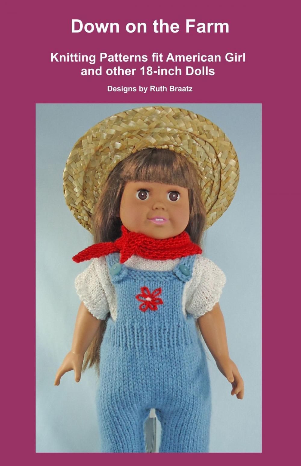 Big bigCover of Down on the Farm, Knitting Patterns fit American Girl and other 18-Inch Dolls