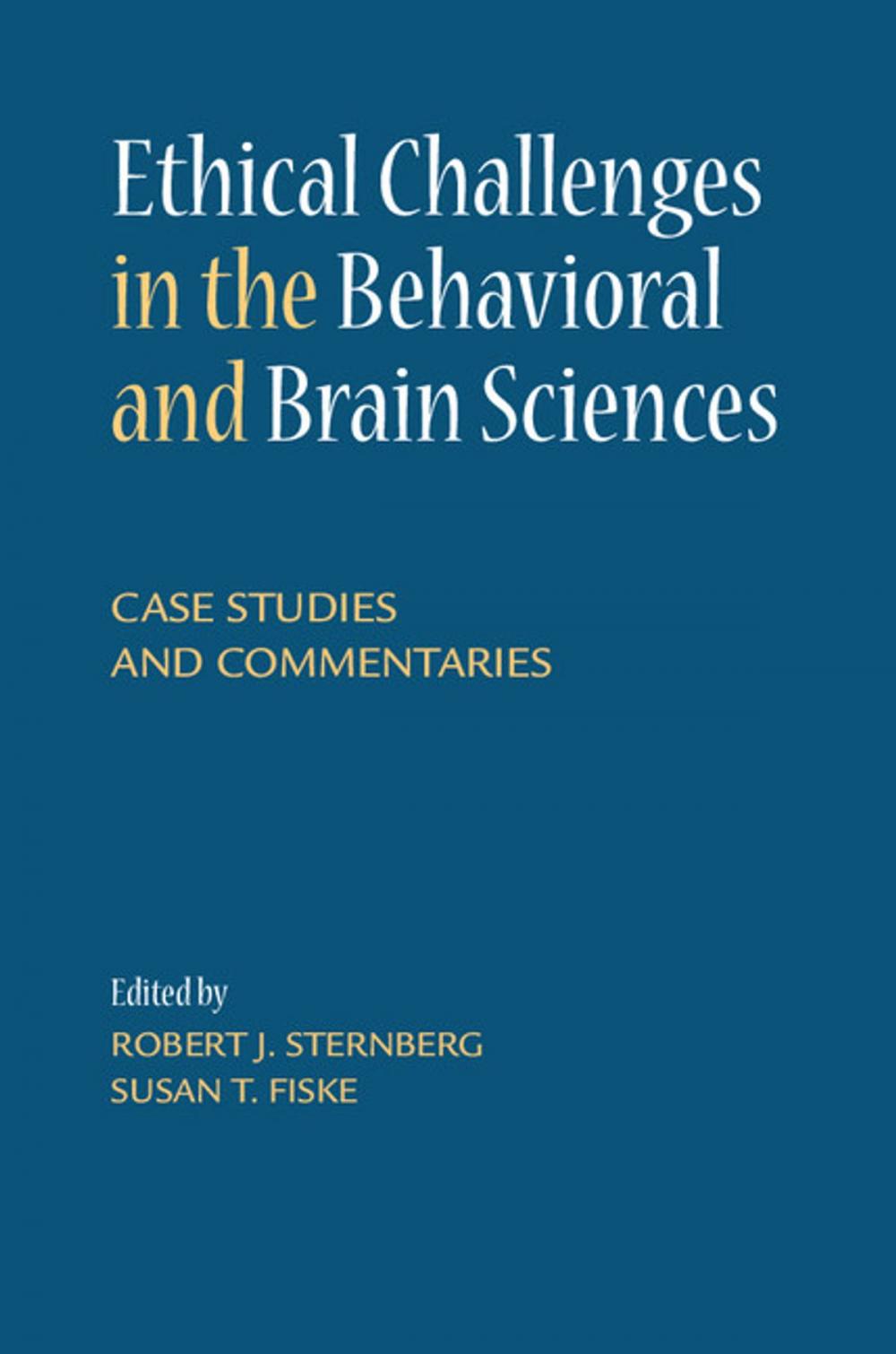 Big bigCover of Ethical Challenges in the Behavioral and Brain Sciences