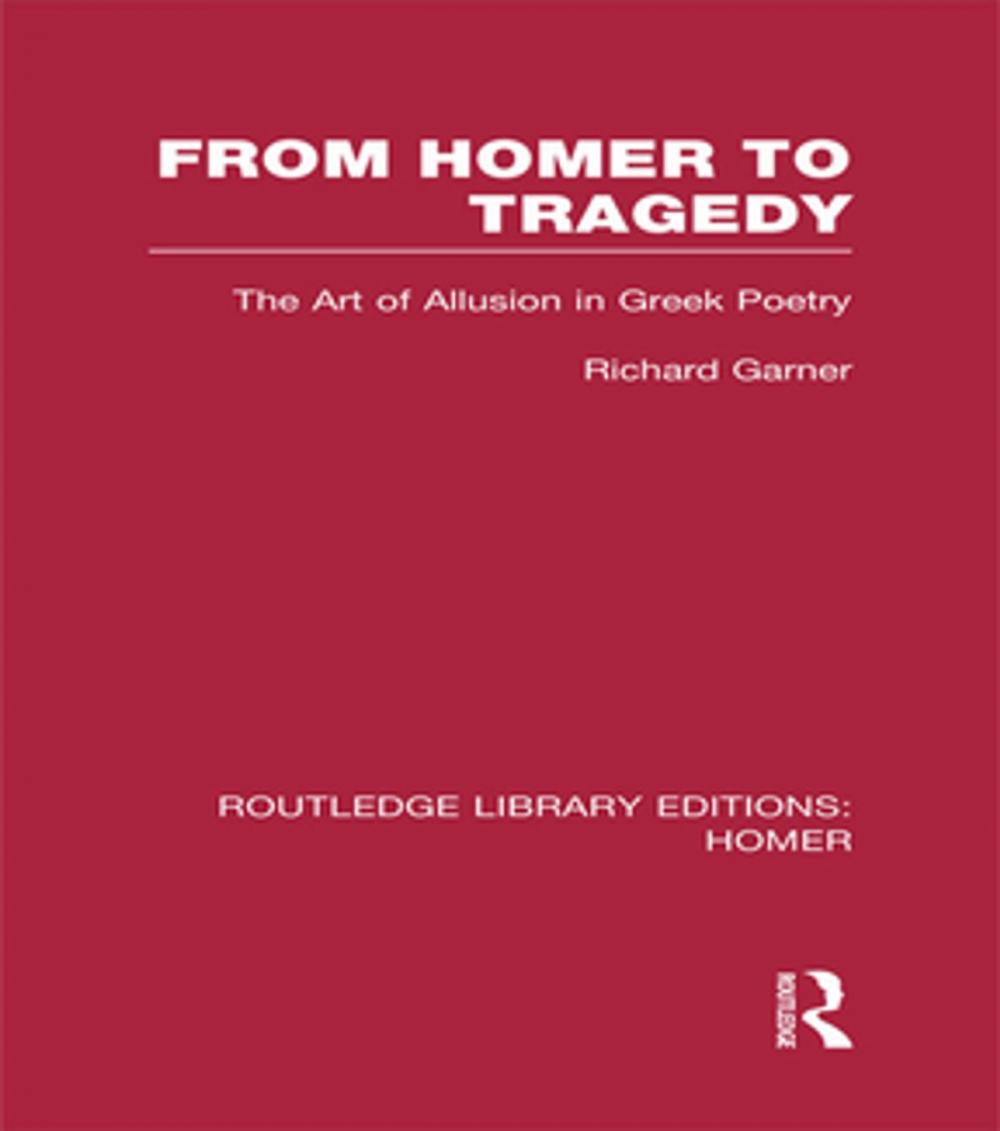 Big bigCover of From Homer to Tragedy