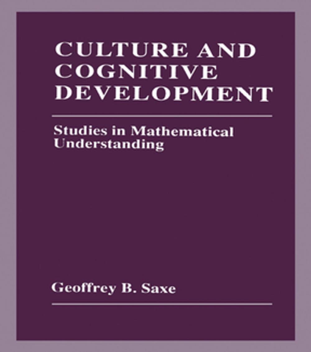 Big bigCover of Culture and Cognitive Development