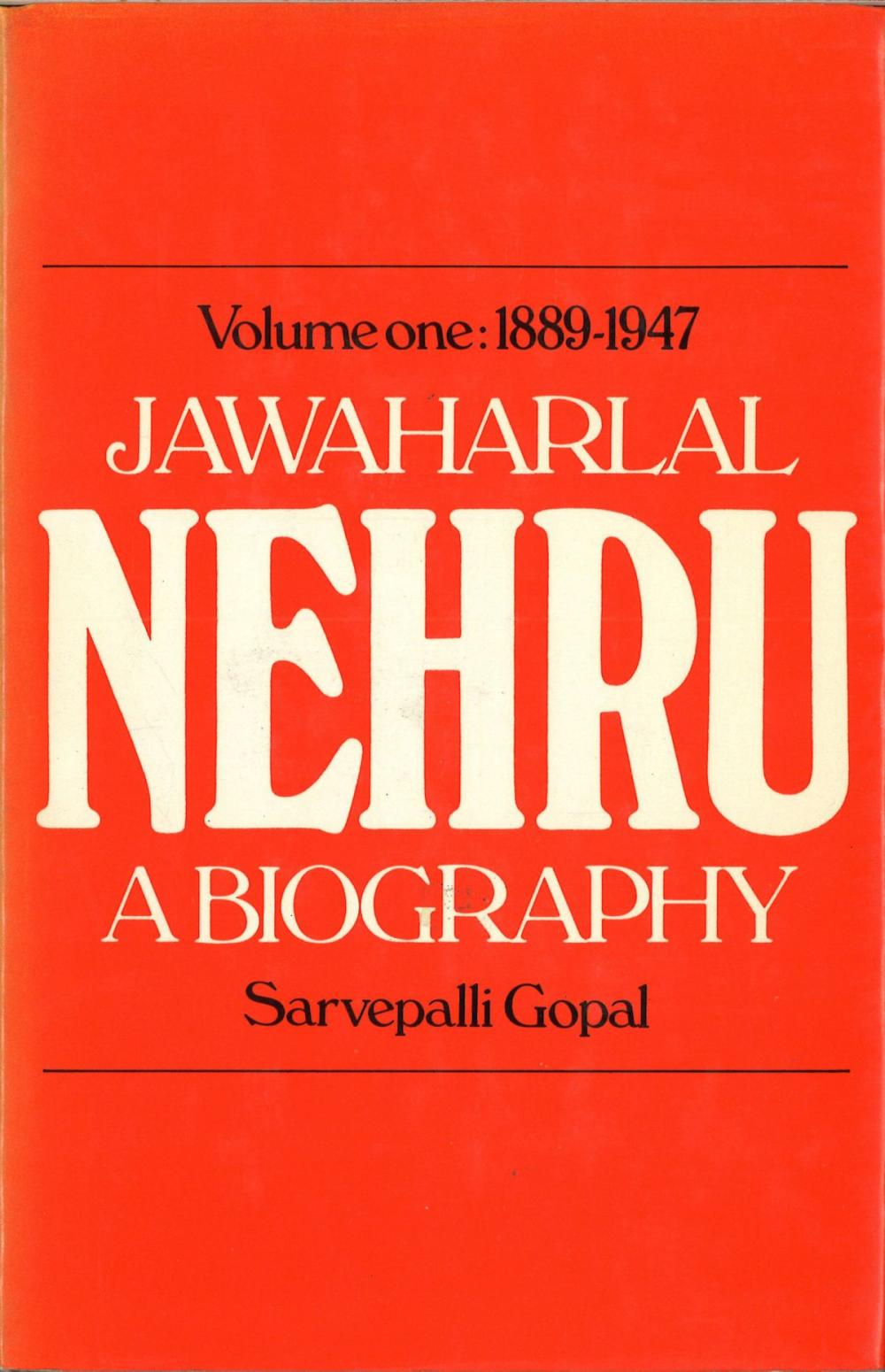 Big bigCover of Jawaharlal Nehru;a Biography Volume 1 1889-1947