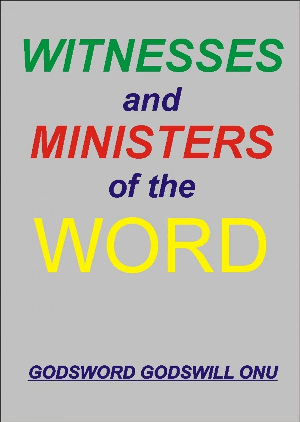 Big bigCover of Witnesses and Ministers of the Word