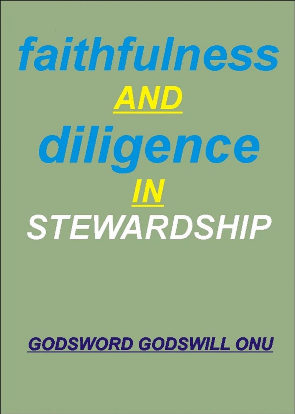 Big bigCover of Faithfulness and Diligence In Stewardship