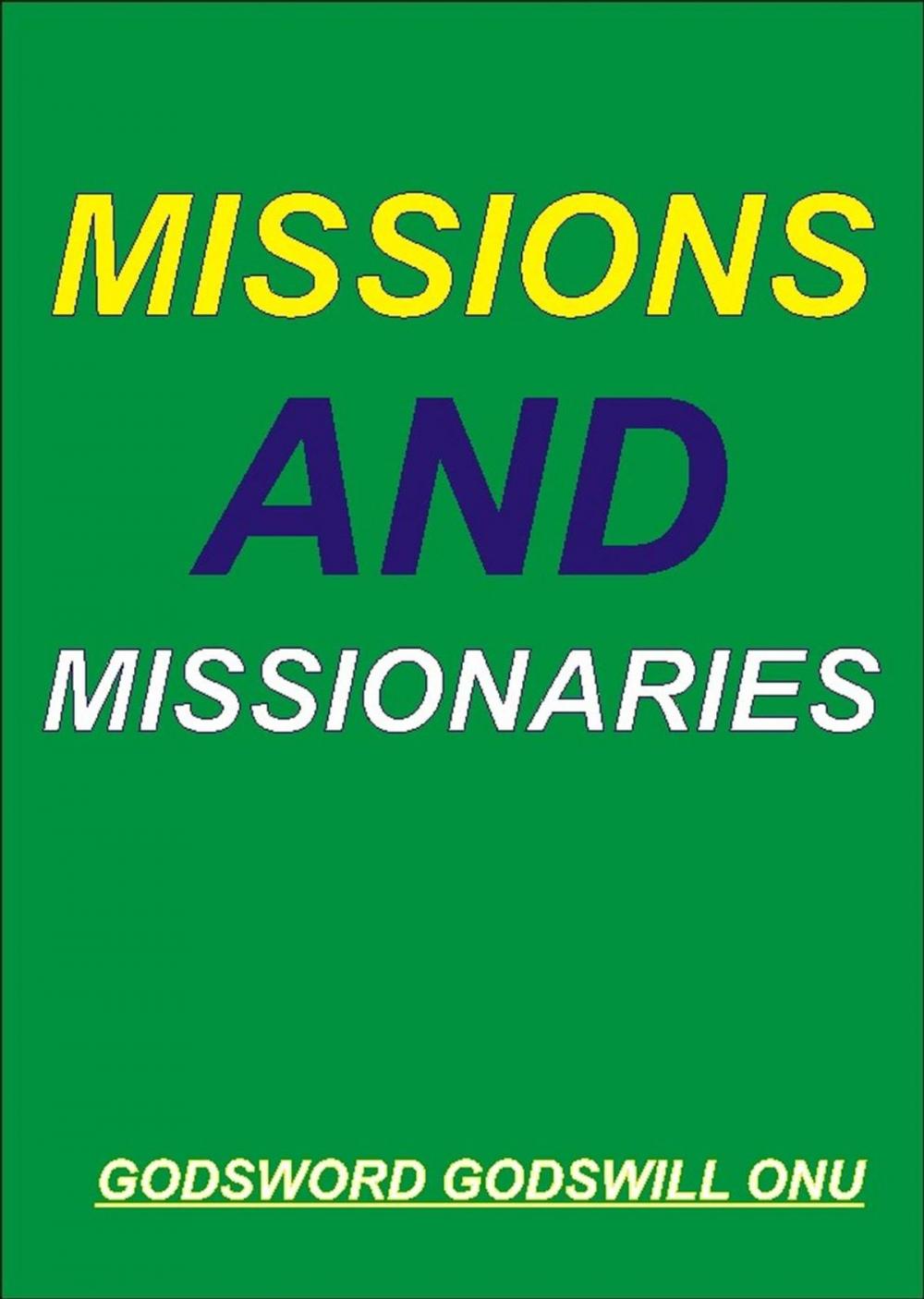 Big bigCover of Missions and Missionaries