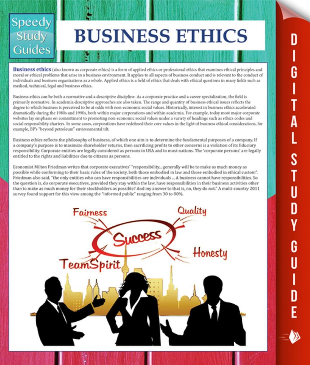 Big bigCover of Business Ethics (Speedy Study Guides)