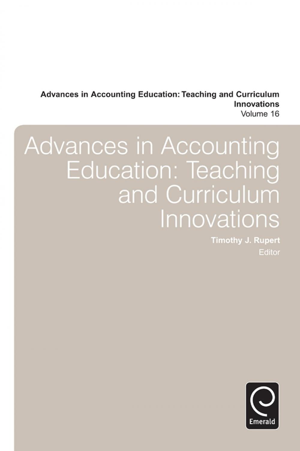 Big bigCover of Advances in Accounting Education