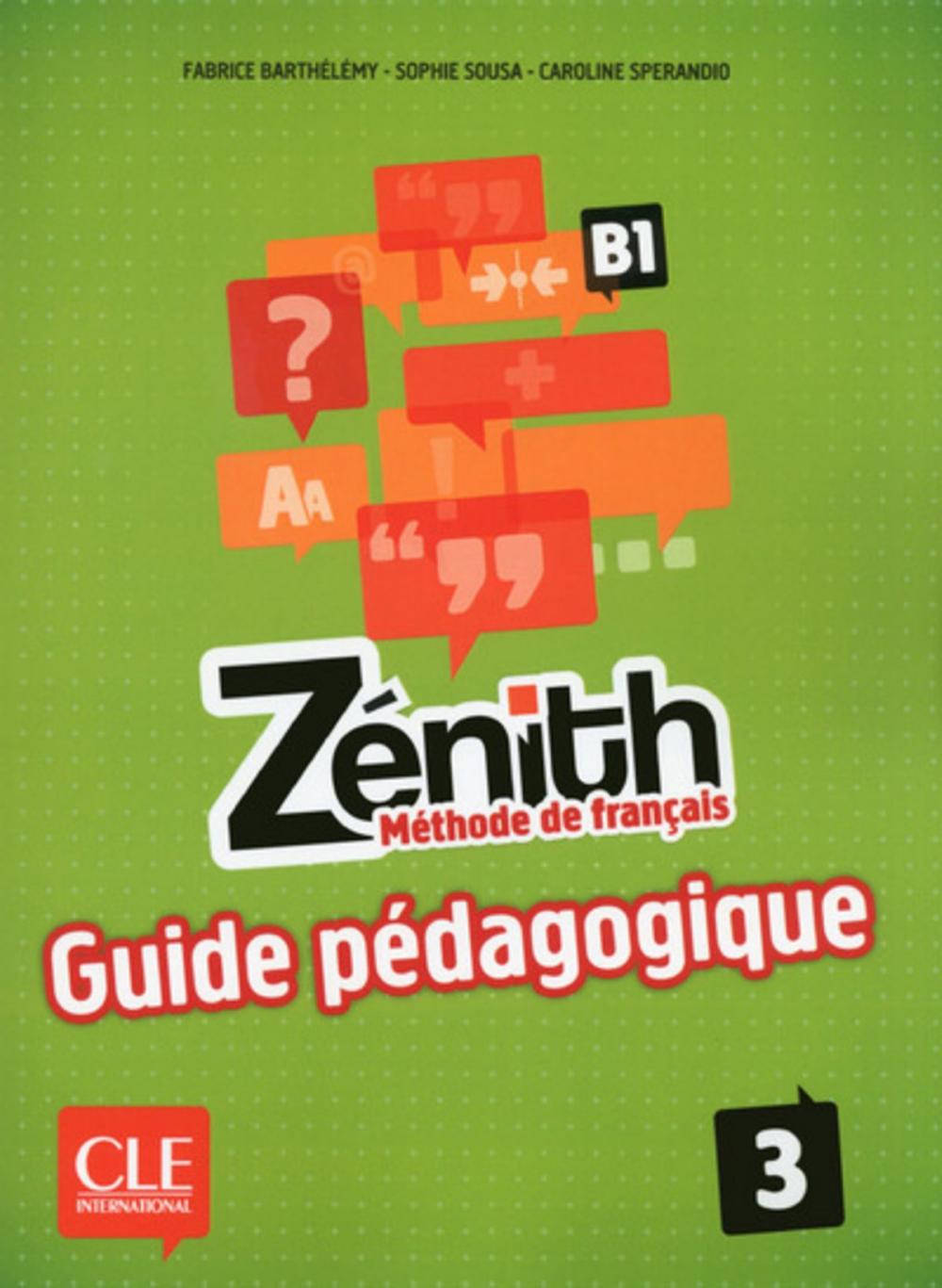 Big bigCover of Zénith 3 - Niveau B1 - Guide pédagogique - Ebook