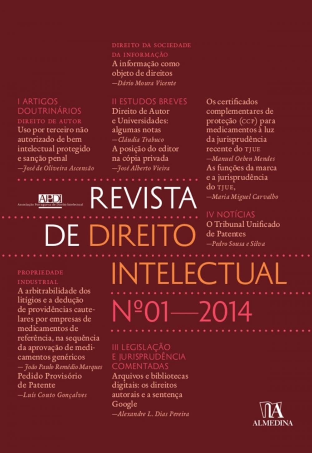 Big bigCover of Revista de Direito Intelectual n.º 1