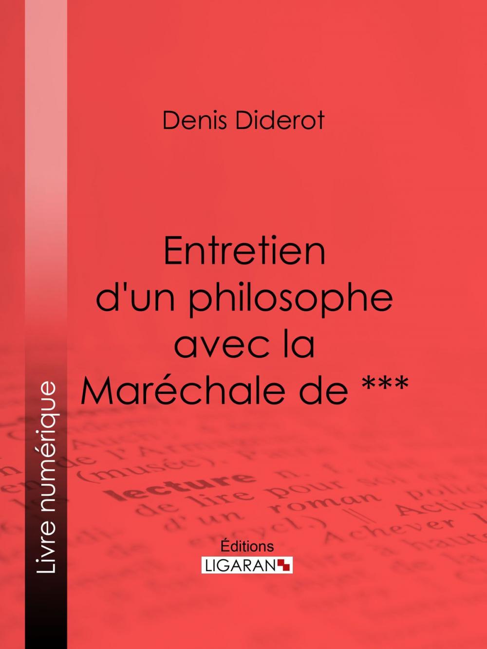 Big bigCover of Entretien d'un philosophe avec la Maréchale de ***