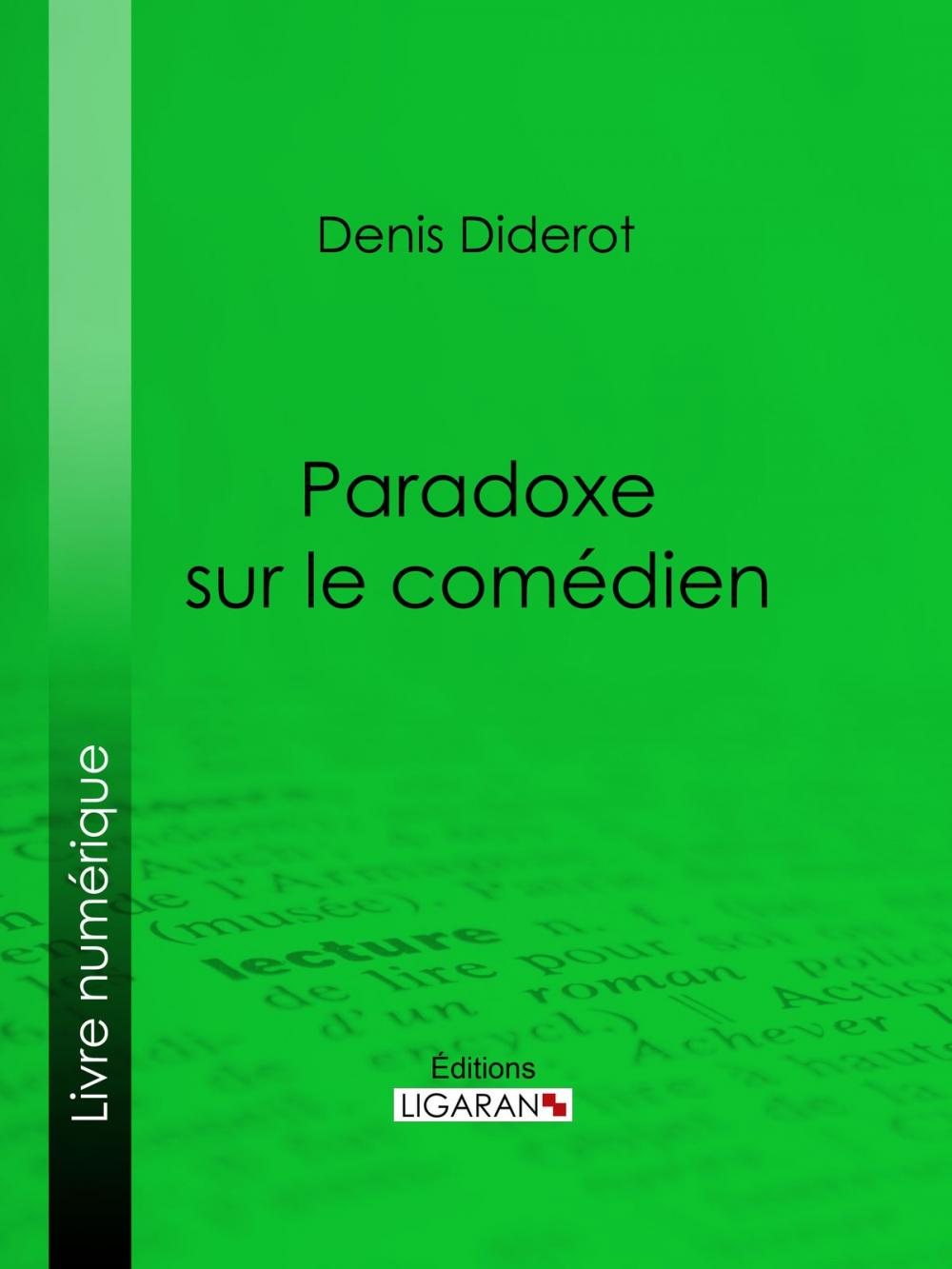 Big bigCover of Paradoxe sur le comédien