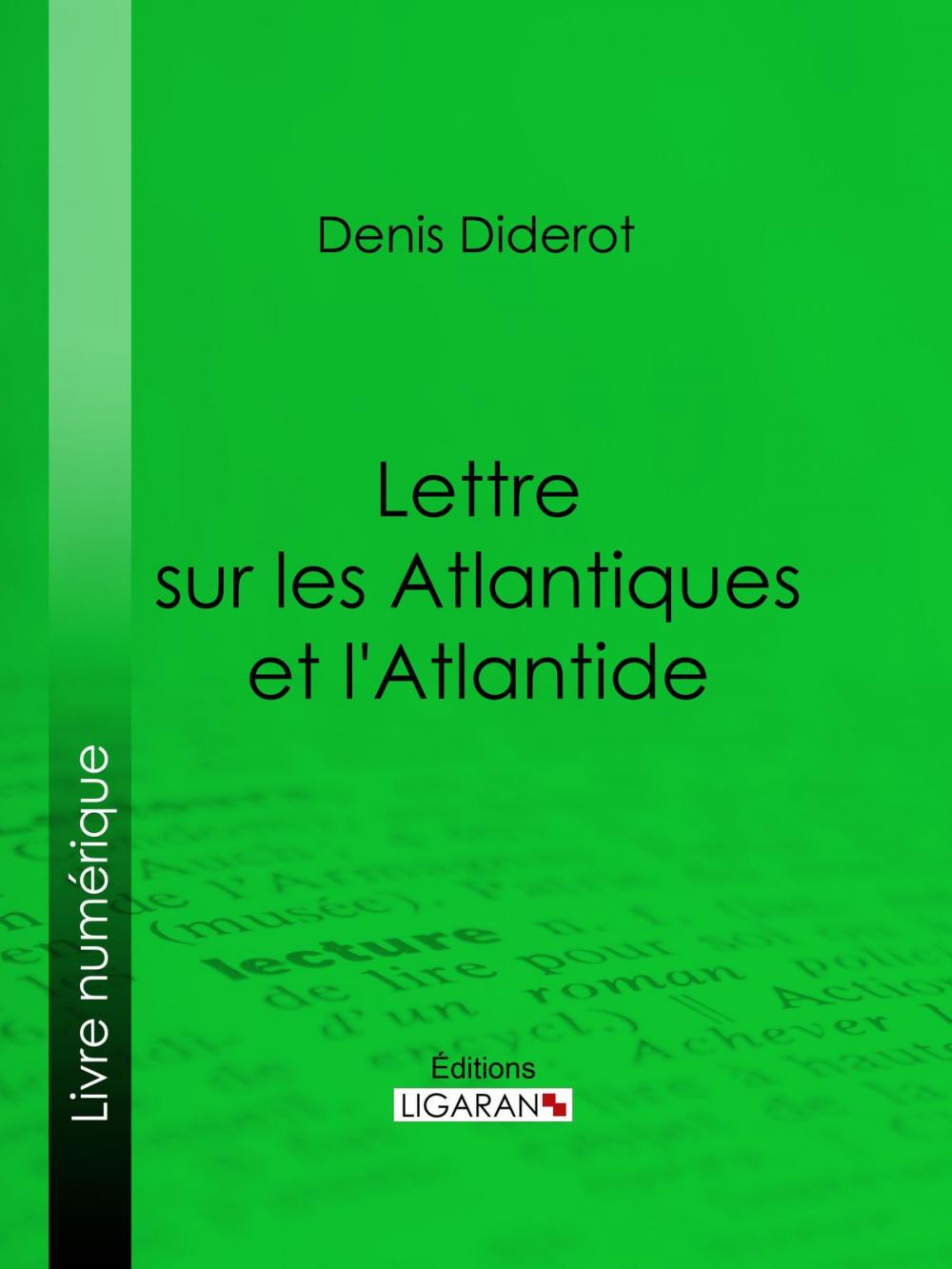 Big bigCover of Lettre sur les Atlantiques et l'Atlantide