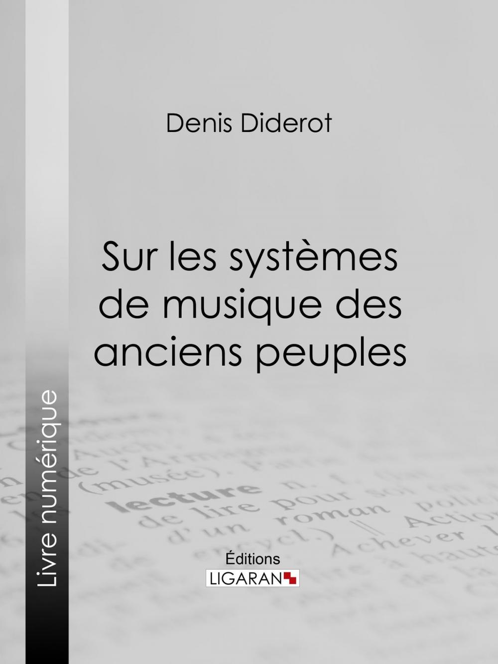 Big bigCover of Sur les systèmes de musique des anciens peuples