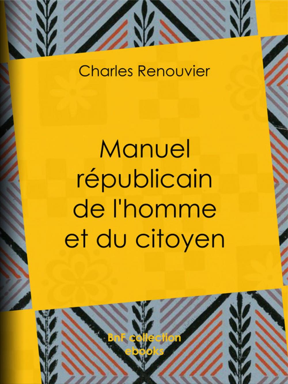 Big bigCover of Manuel républicain de l'homme et du citoyen