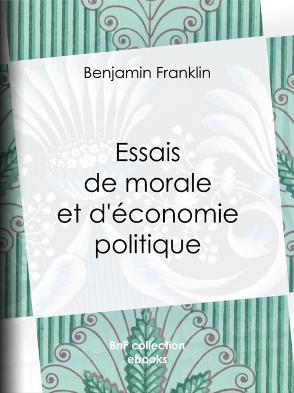 Big bigCover of Essais de morale et d'économie politique