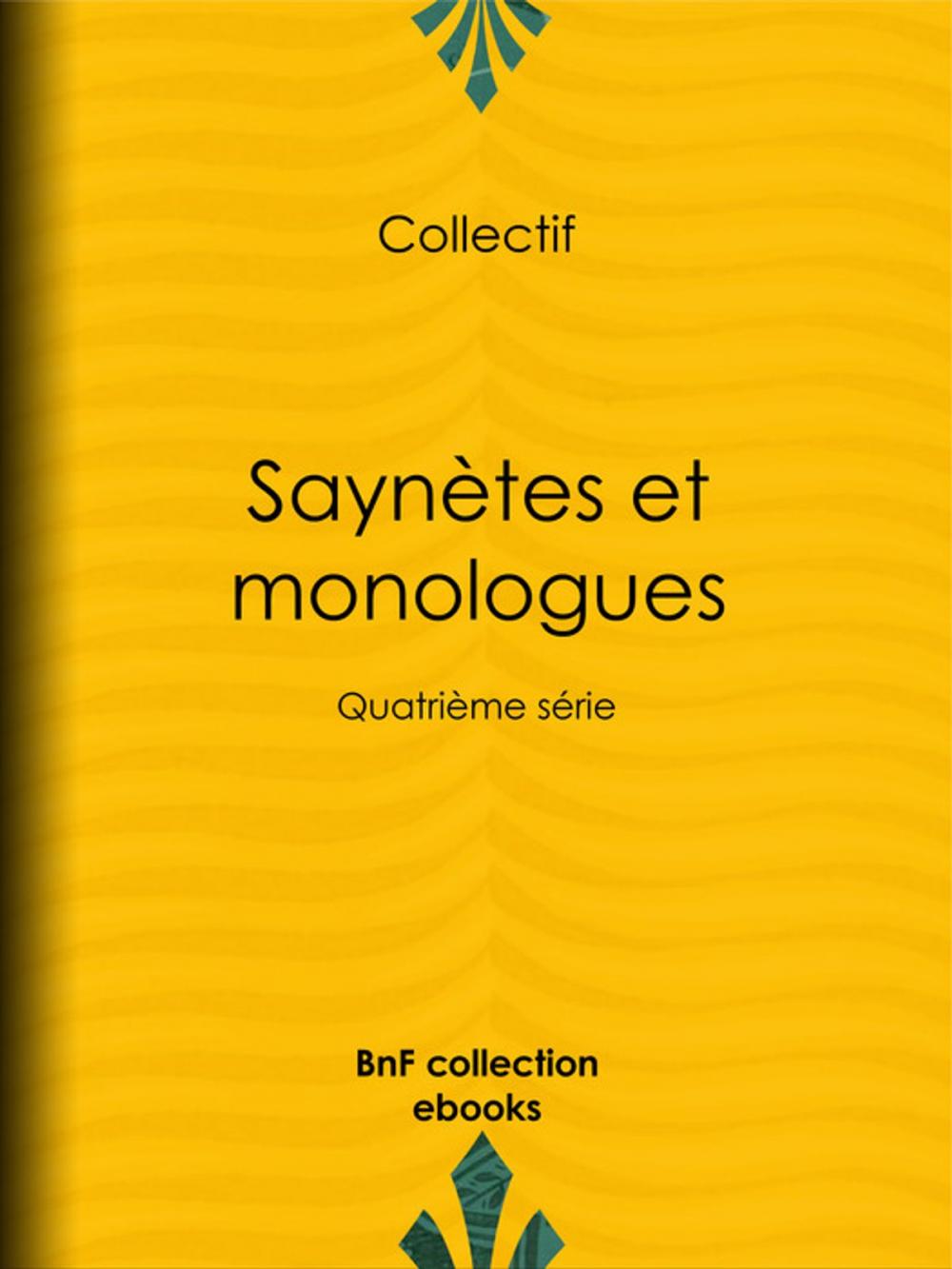 Big bigCover of Saynètes et monologues