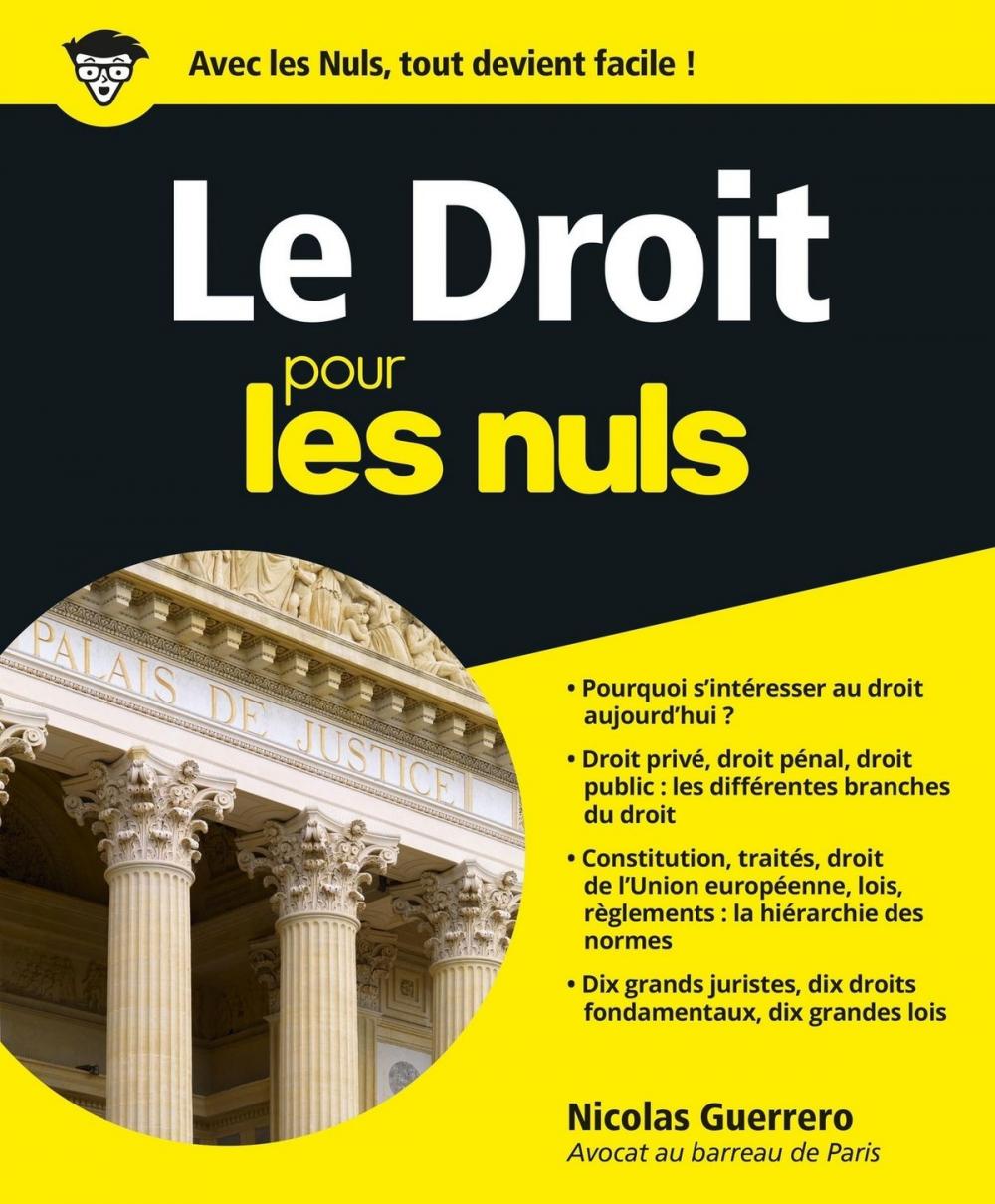 Big bigCover of Le Droit pour les Nuls