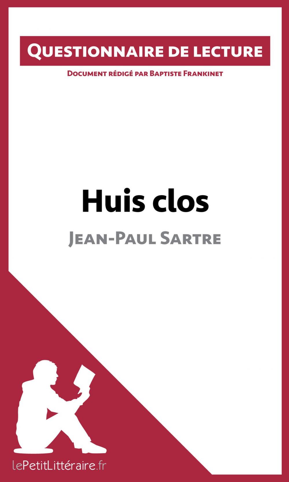 Big bigCover of Huis clos de Jean-Paul Sartre