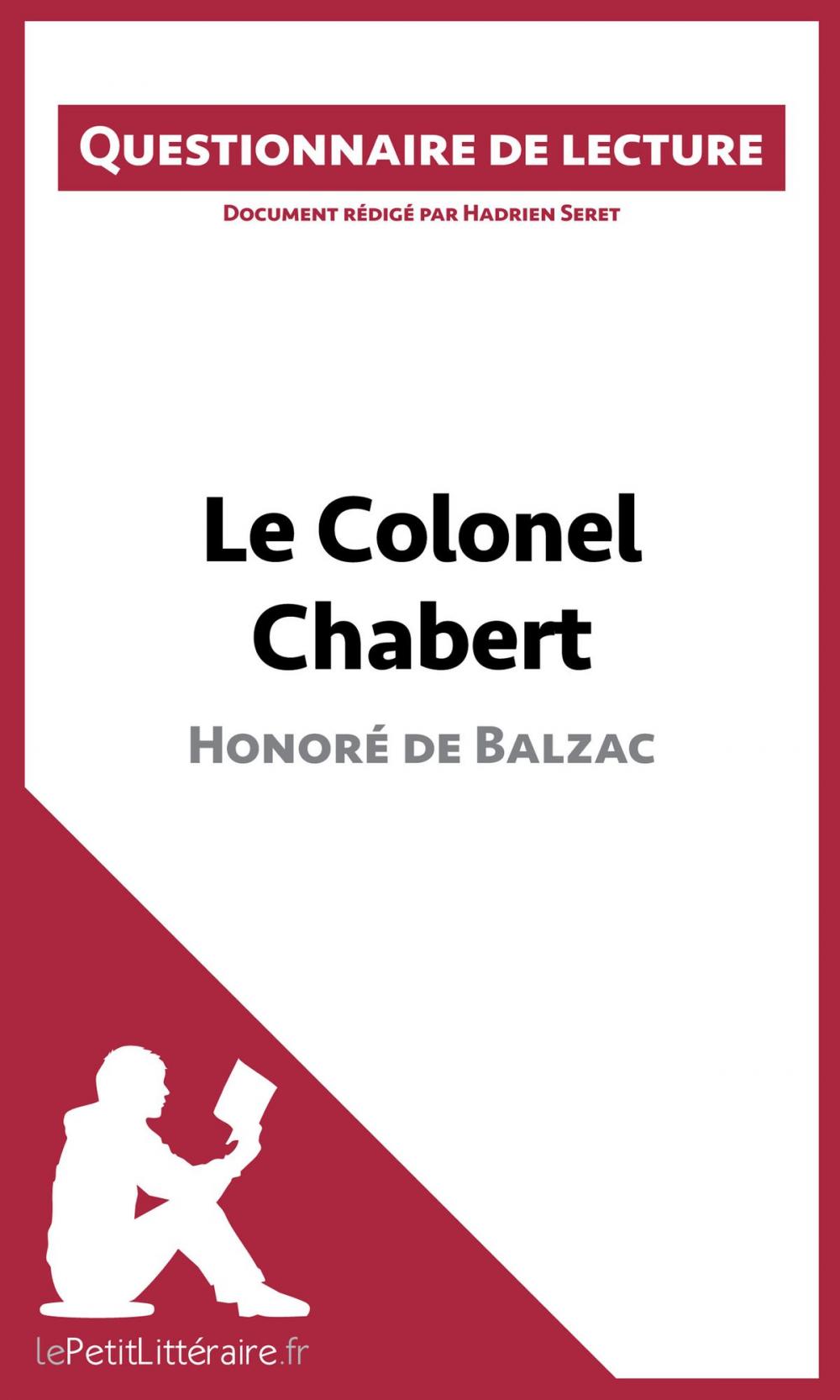 Big bigCover of Le Colonel Chabert de Balzac